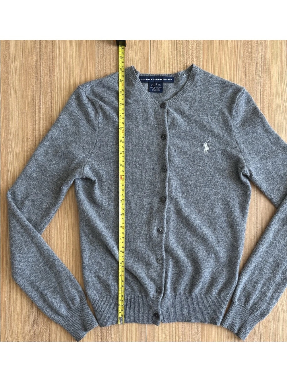 Ralph Lauren Sport Merino Wool Cashmere Blend Cardigan Sweater Button Up Wmns XS - Picture 5 of 8